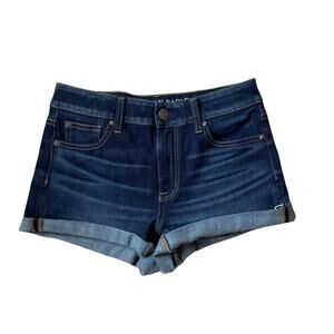 American Eagle Hi-Rise Shortie 360 Super Stretch Jean Shorts Size 4